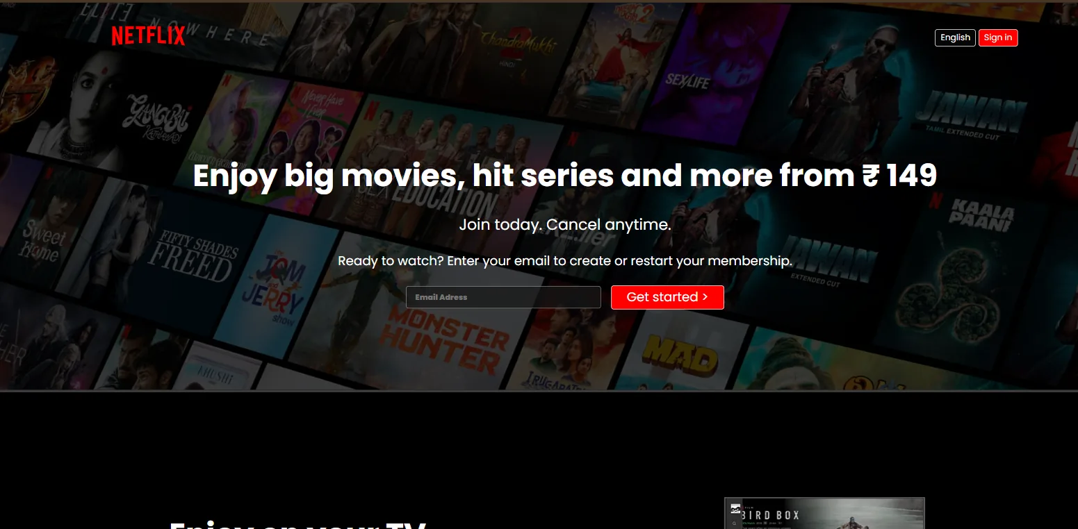 Netflix Clone (UI) - Web Development Project